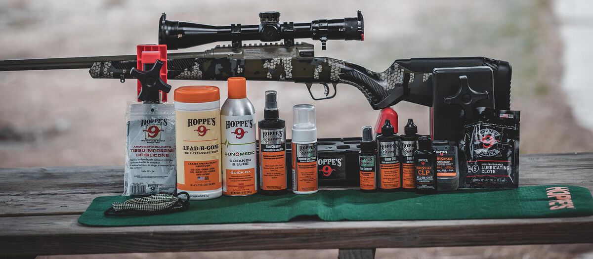 Line up of Hoppes Cleaners