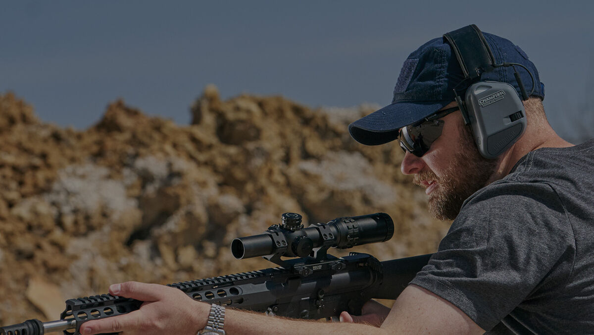 Man with Champion Hearing Protection