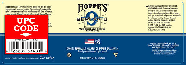 Recall label for SA904