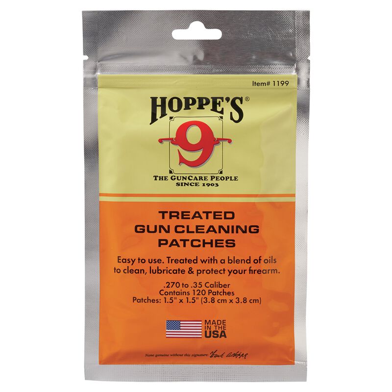 Buy Treated Gun Cleaning Patches and More Hoppes