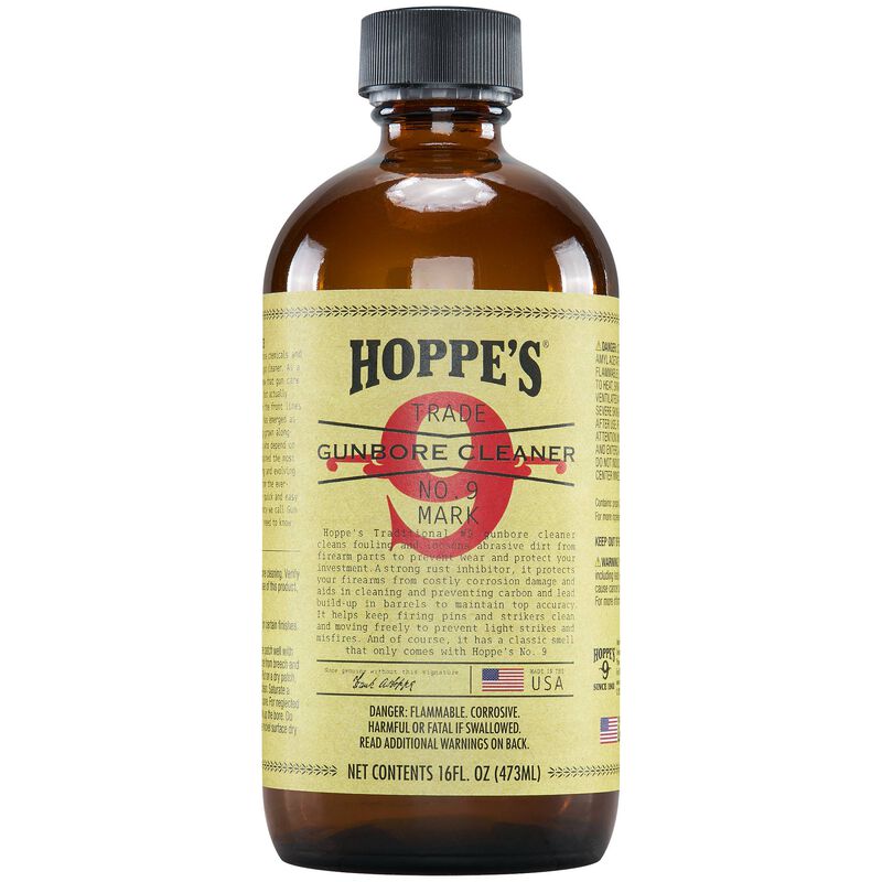 Buy No. 9 Gun Bore Cleaner 16 oz Glass Bottles and More Hoppes