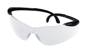 Black and Clear Ballistic Shooting Glasses - Open Frame Black and Clear Ballistic Shooting Glasses - Open Frame