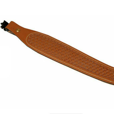 Brown Cobra Leather Sling with Swivels
